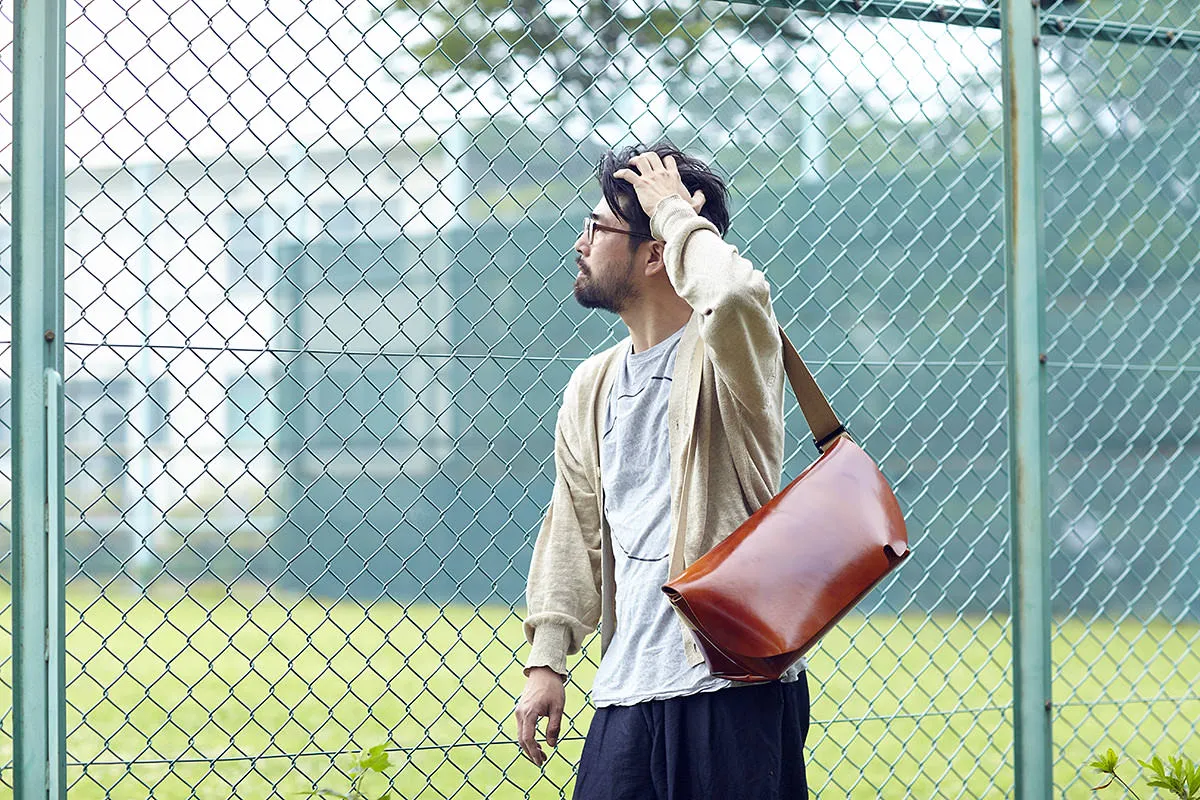 メッセンジャーバッグ (M)/CAMEL-FAS