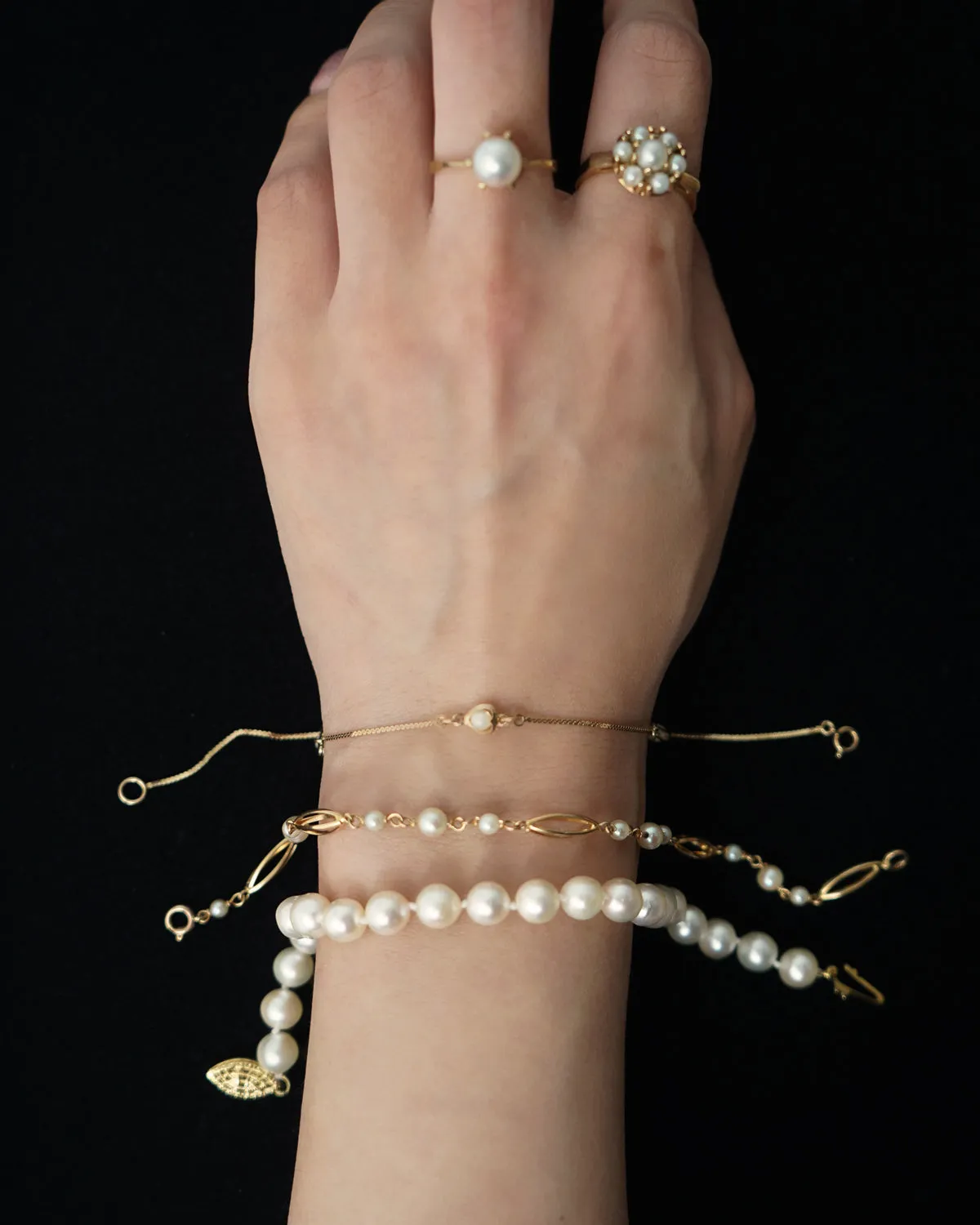 14k Gold Bracelet w/ Pearl