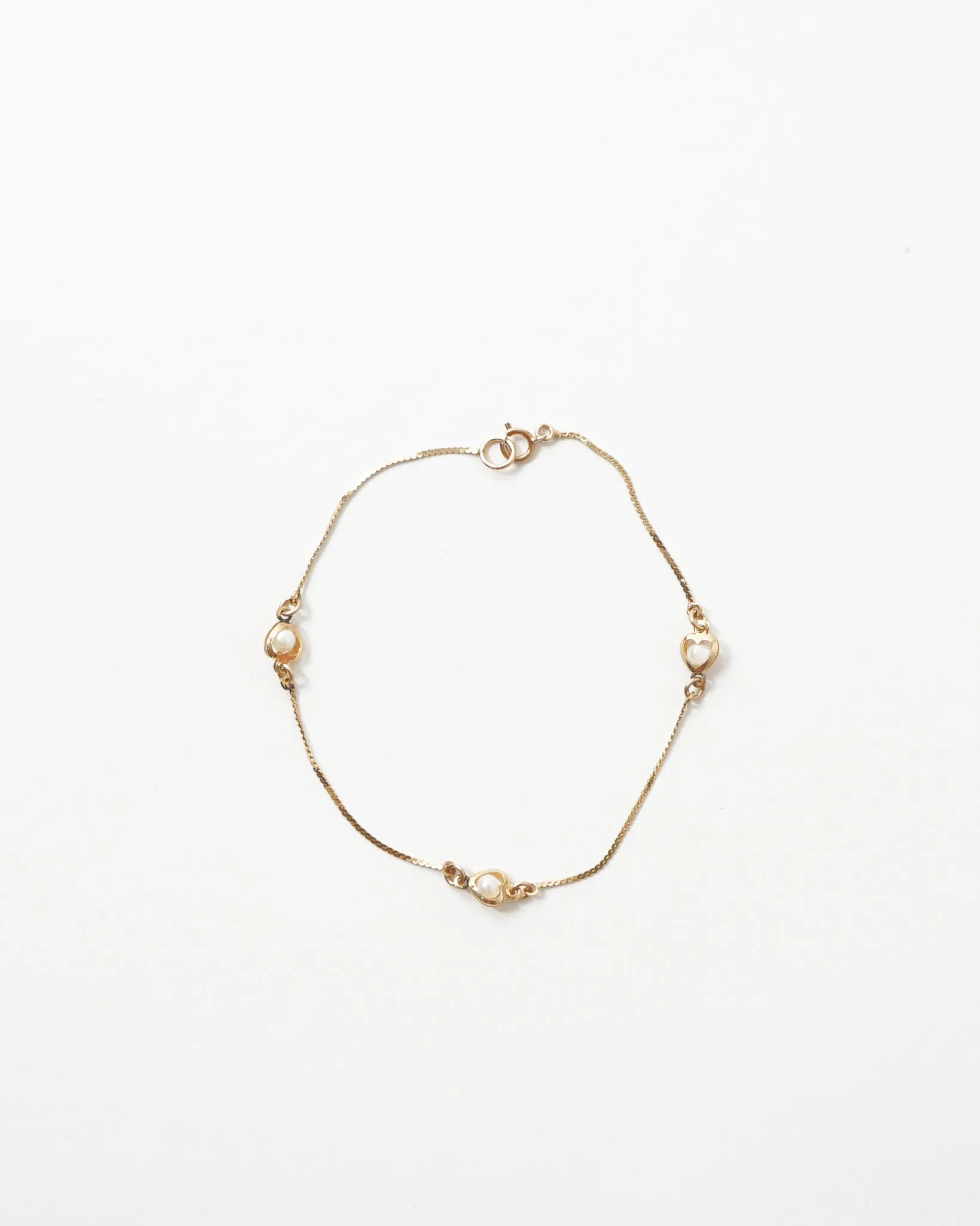 14k Gold Bracelet w/ Pearl
