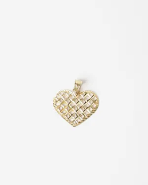 14K Gold Heart Charm
