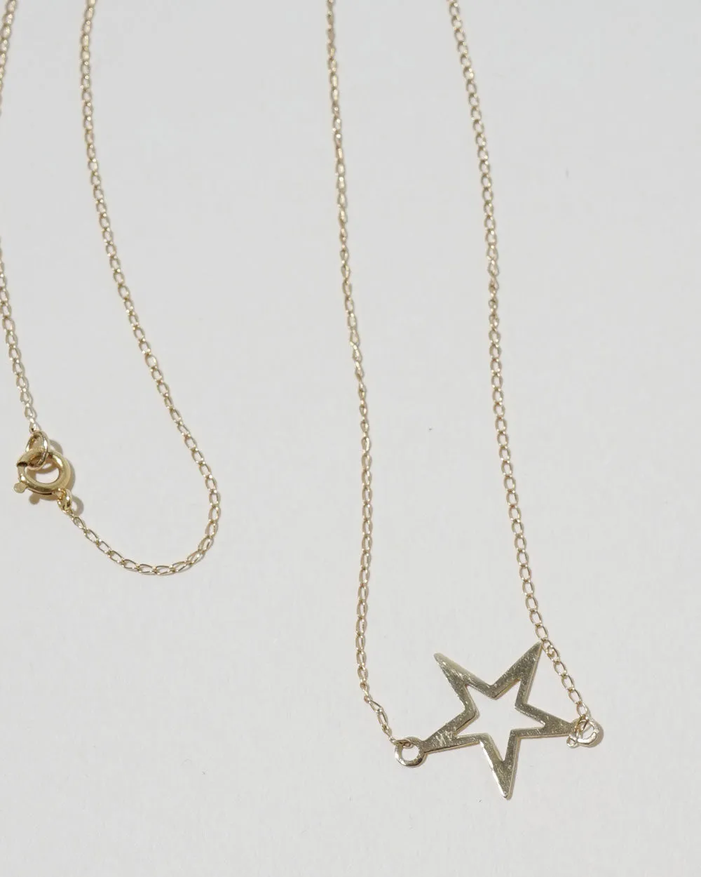14k Gold Star Necklace