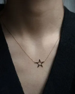 14k Gold Star Necklace