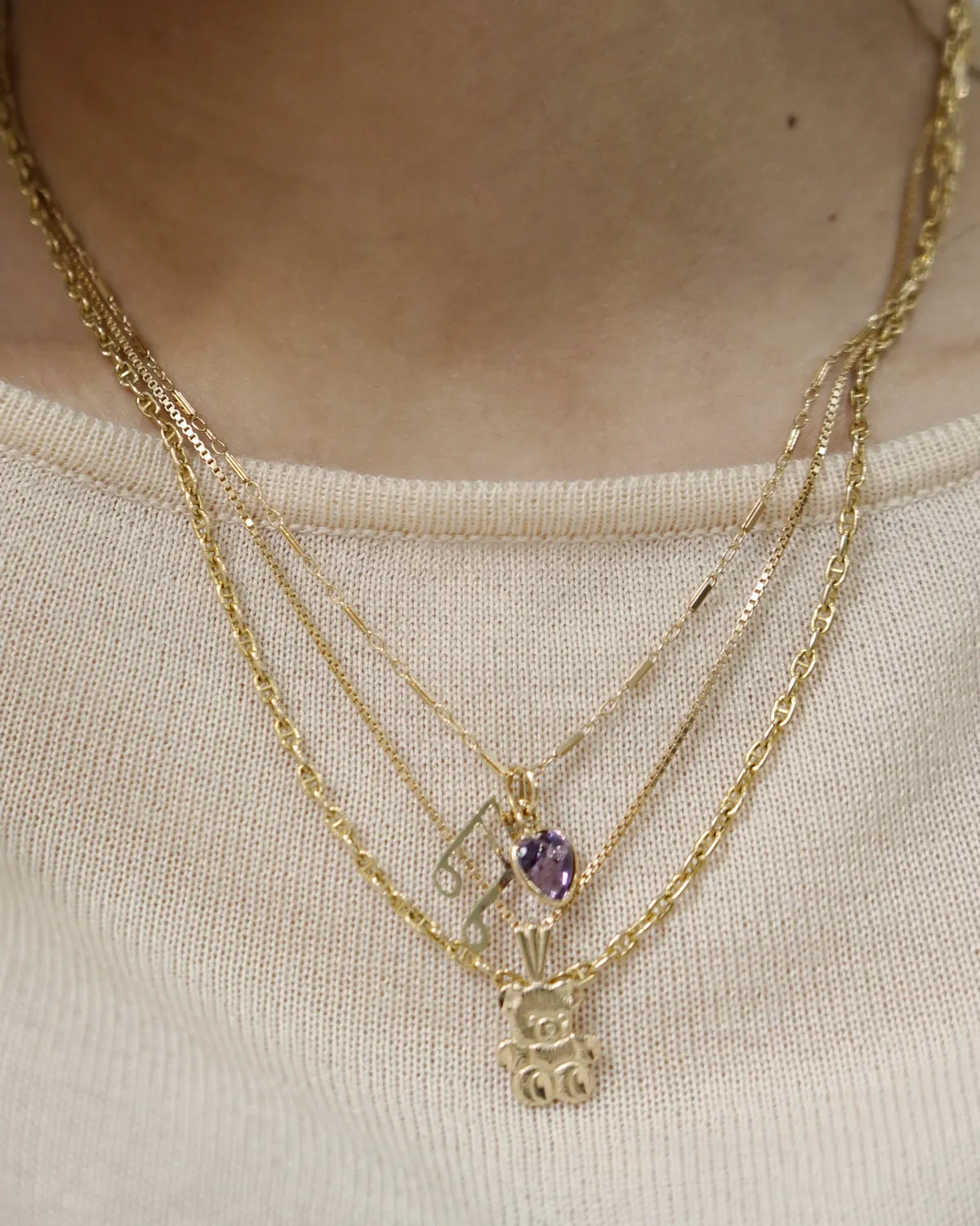 14K Gold Teddy Bear Charm