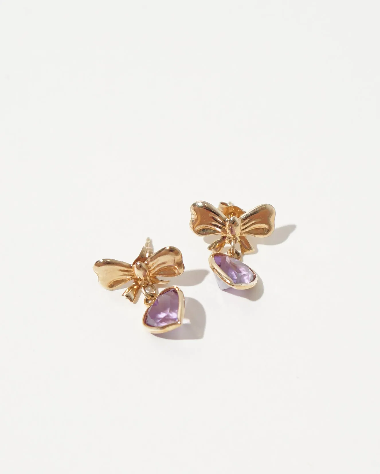 14k Gold x Amethyst Earrings