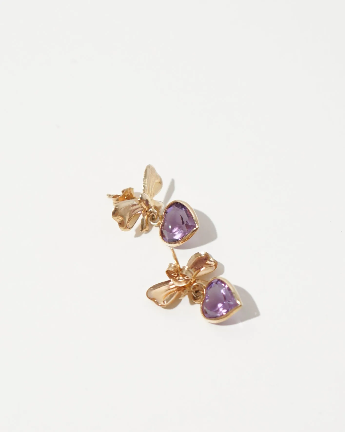 14k Gold x Amethyst Earrings