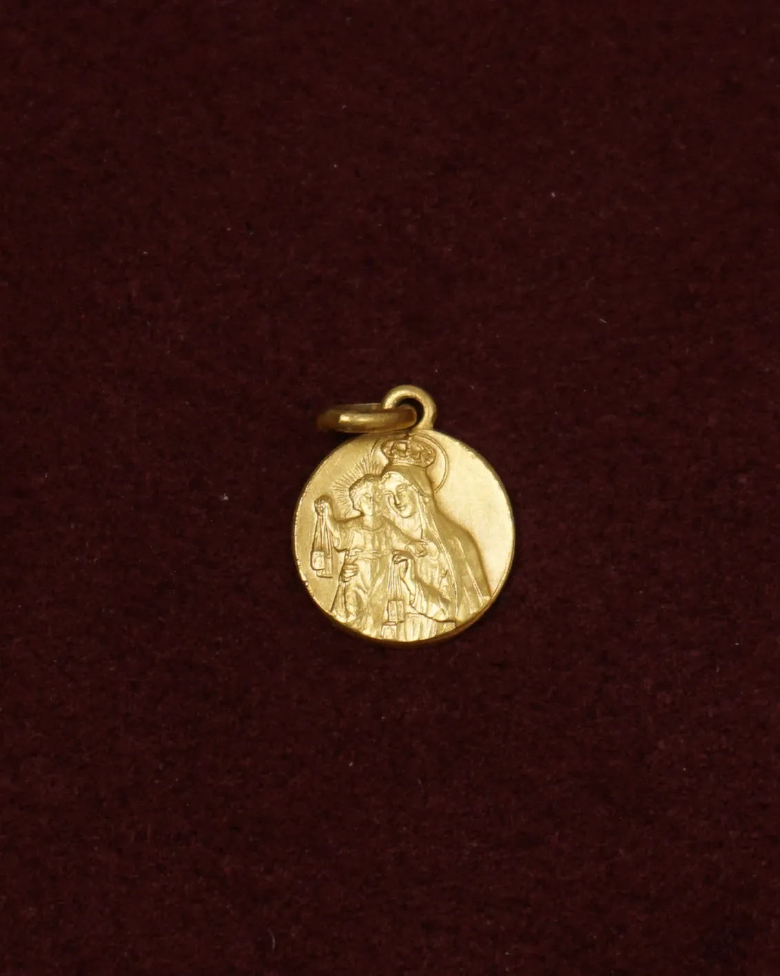 18K Gold Religious Charm