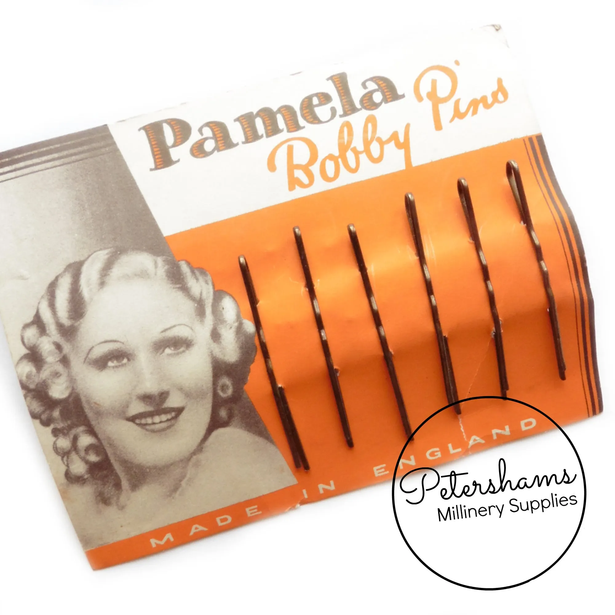 1930's-50's Card of Hair Grips / Bobby Pins