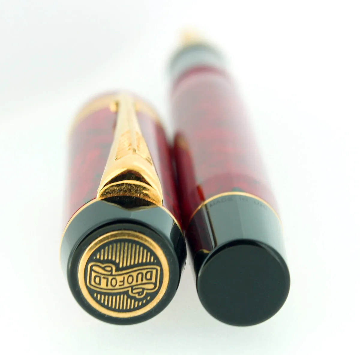 1997 PARKER DUOFOLD CENTENNIAL JASPER FOUNTAIN PEN 18K MEDIUM NIB NEW IN BOX