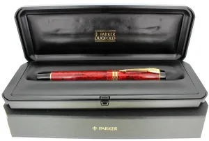 1997 PARKER DUOFOLD CENTENNIAL JASPER FOUNTAIN PEN 18K MEDIUM NIB NEW IN BOX