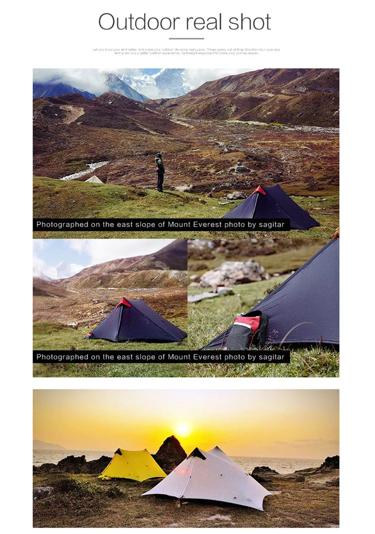 2 Person 1 Person Outdoor Ultralight Camping Tent