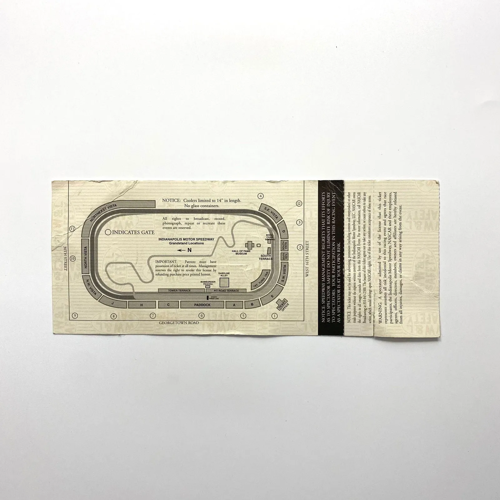 2004 Brickyard 400 Indianapolis Motor Speedway Ticket Stubs