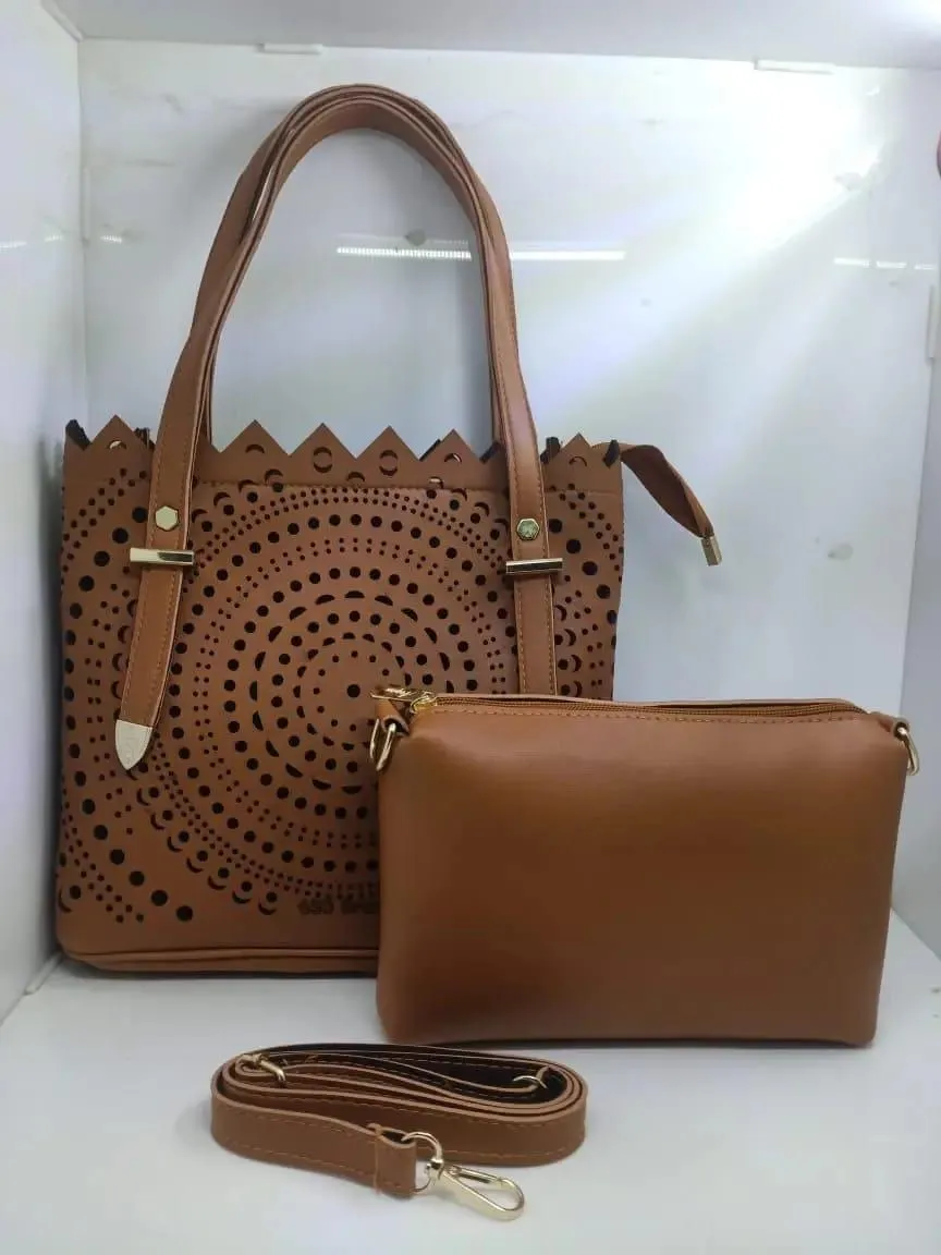 2pcs leather handbag