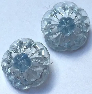 6 Unusual Ornate 2cm Vintage Buttons Choice of Colours