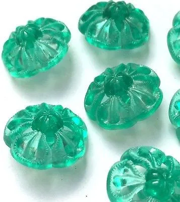 6 Unusual Ornate 2cm Vintage Buttons Choice of Colours