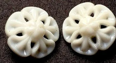 6 Unusual Ornate 2cm Vintage Buttons Choice of Colours
