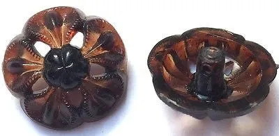6 Unusual Ornate 2cm Vintage Buttons Choice of Colours