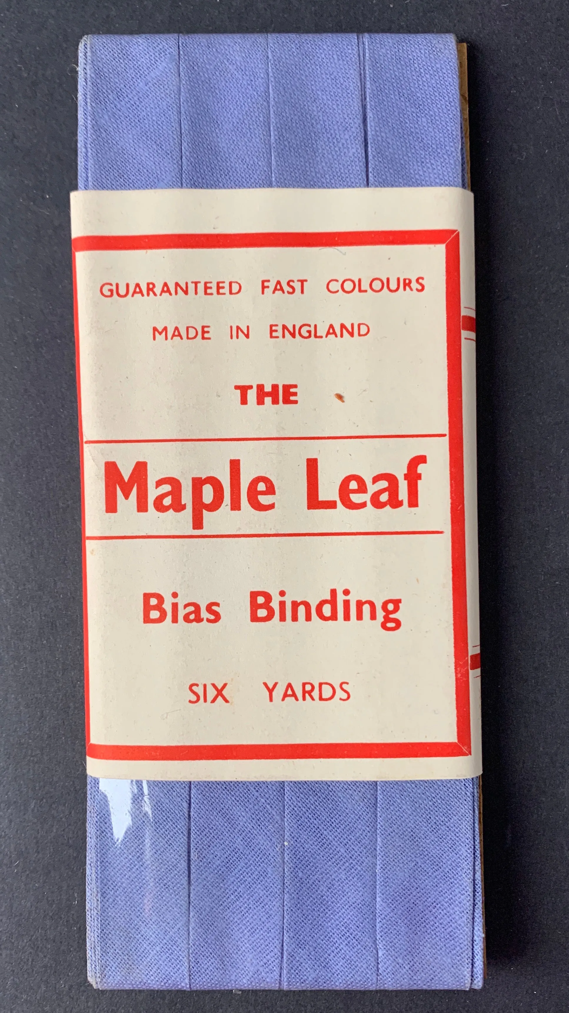 6yds Vintage Bias Binding Fold Tape Made in England - Choice of Colours