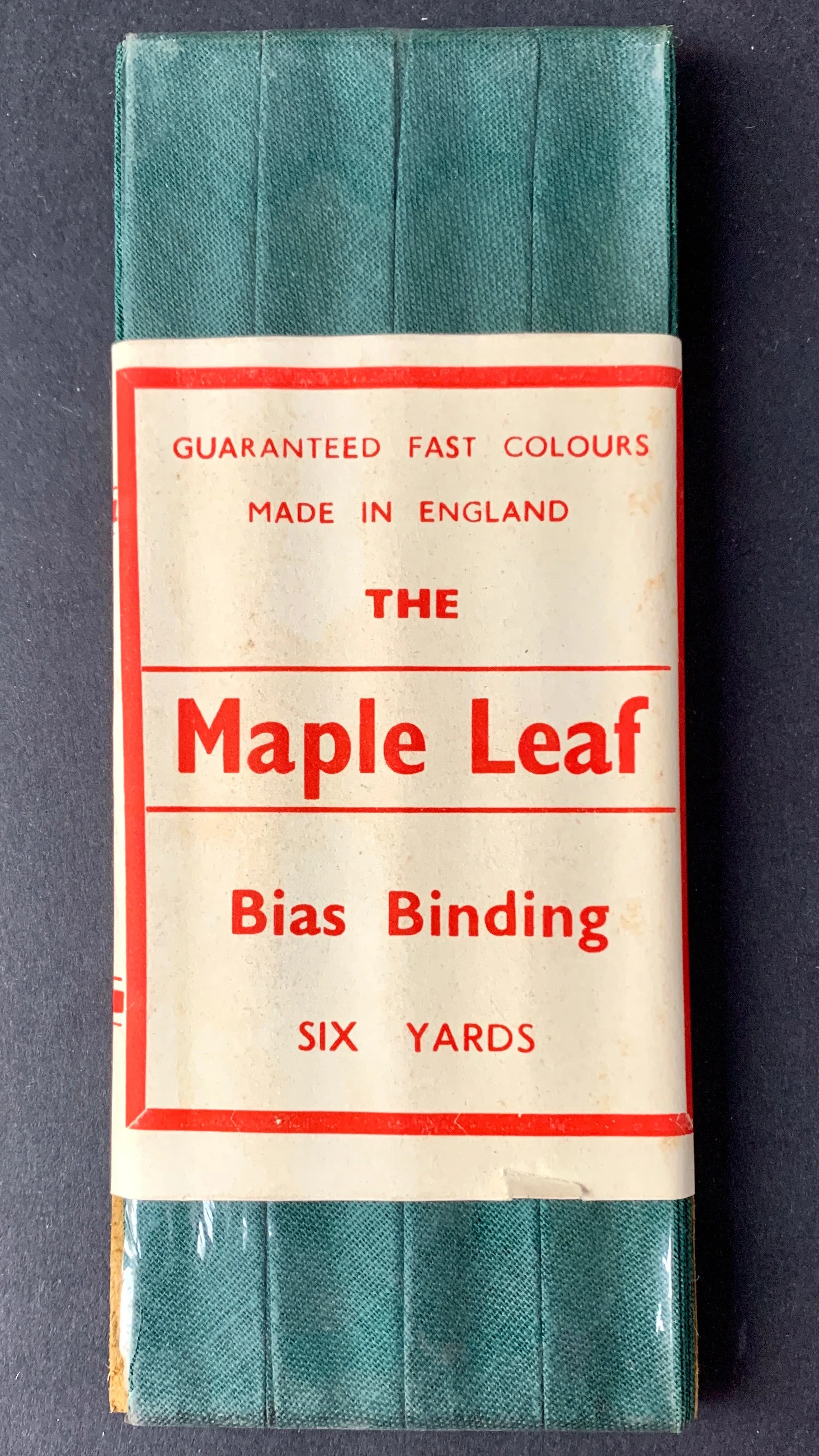 6yds Vintage Bias Binding Fold Tape Made in England - Choice of Colours