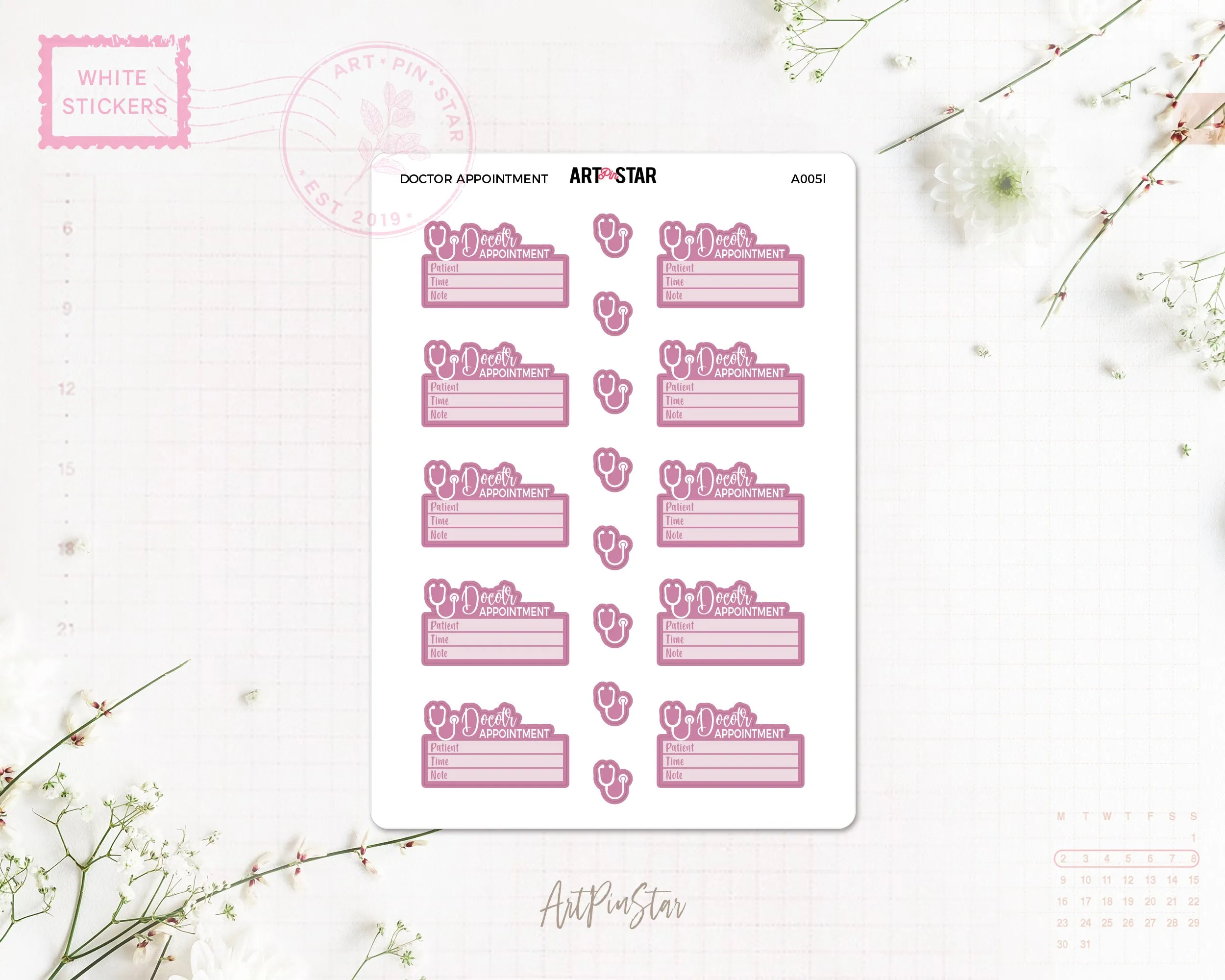 A005l | Doctor Appointment, Pink