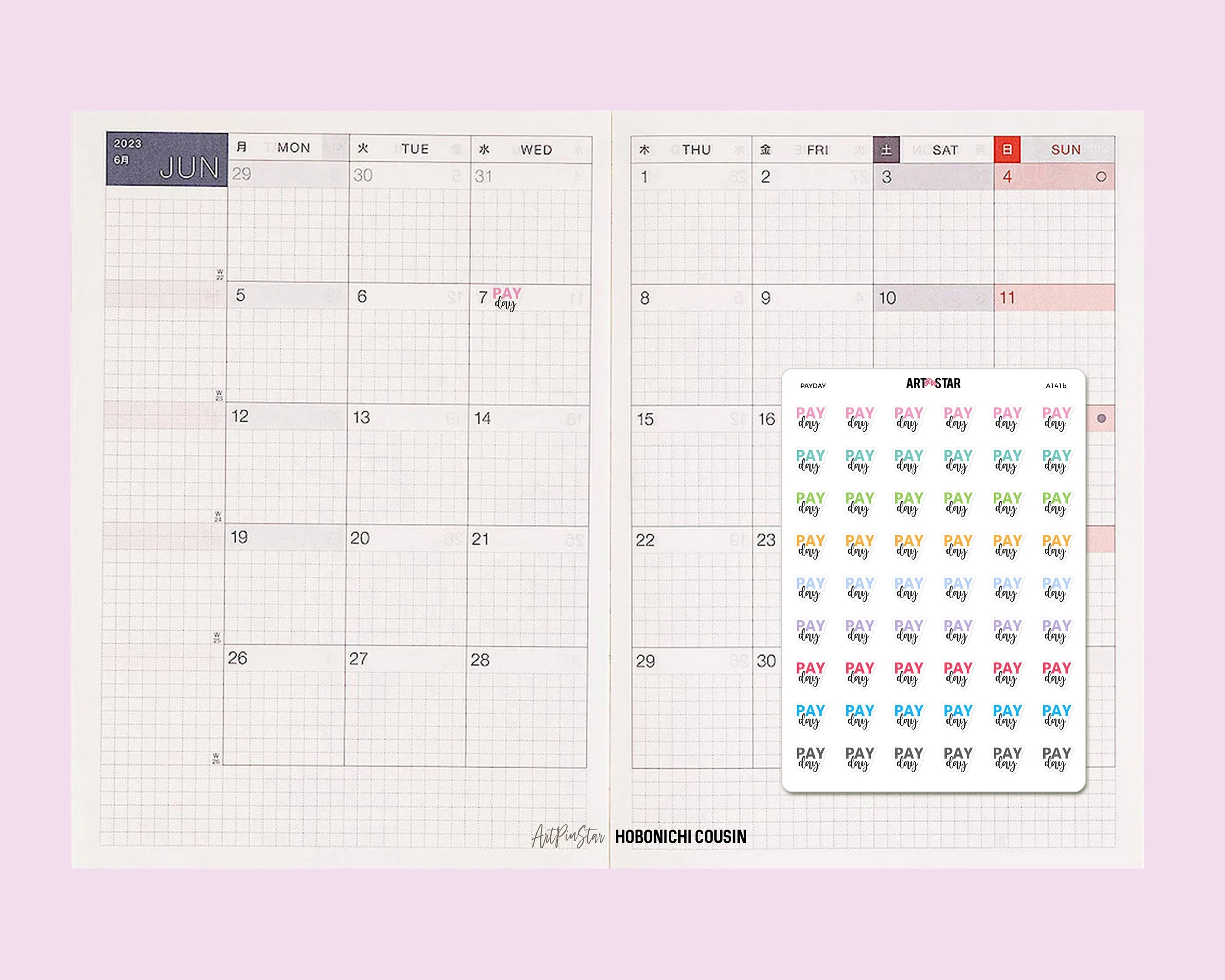 A111e | Lettering Functional Planner, Finances