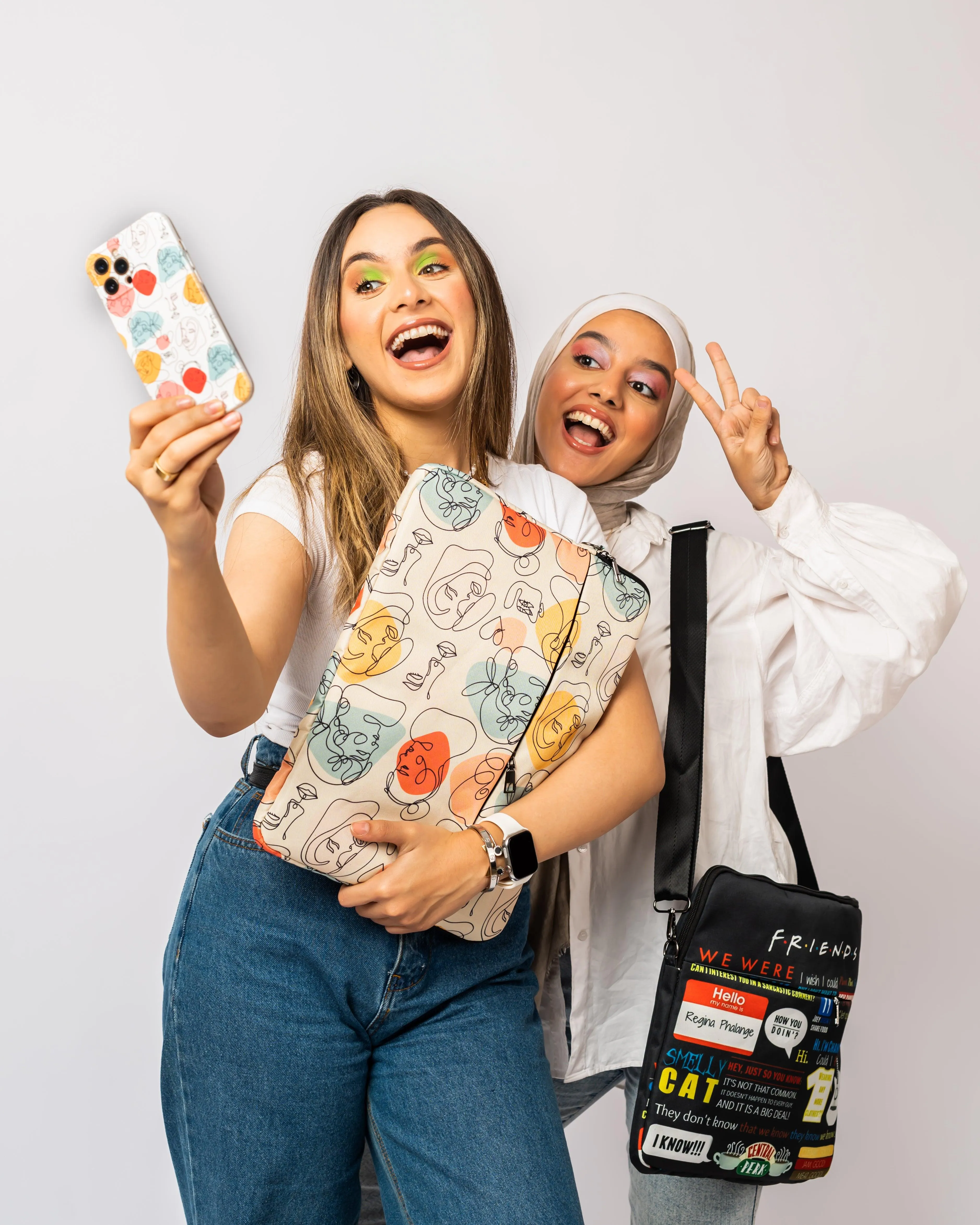 Abstract Faces Laptop Sleeve