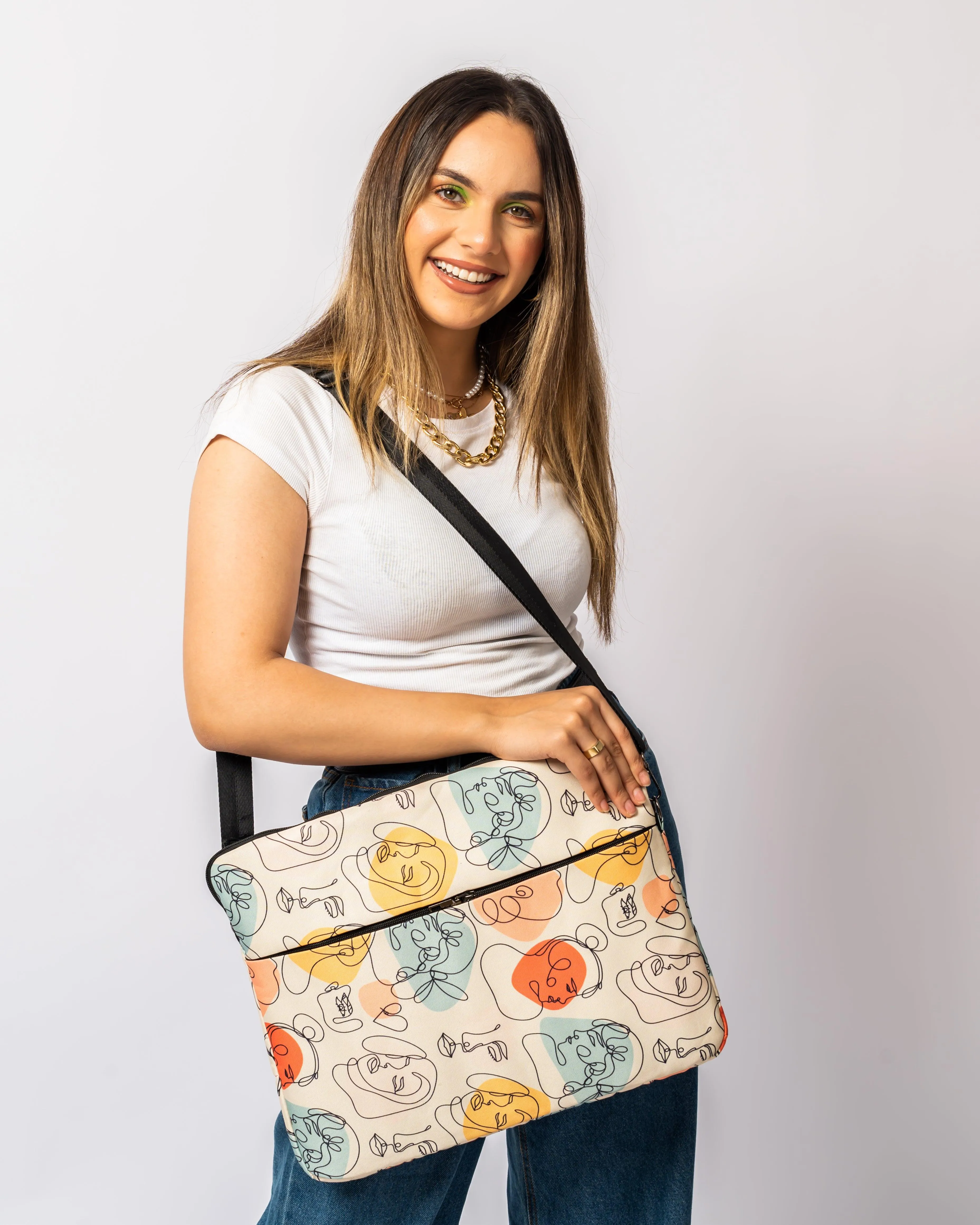 Abstract Faces Laptop Sleeve