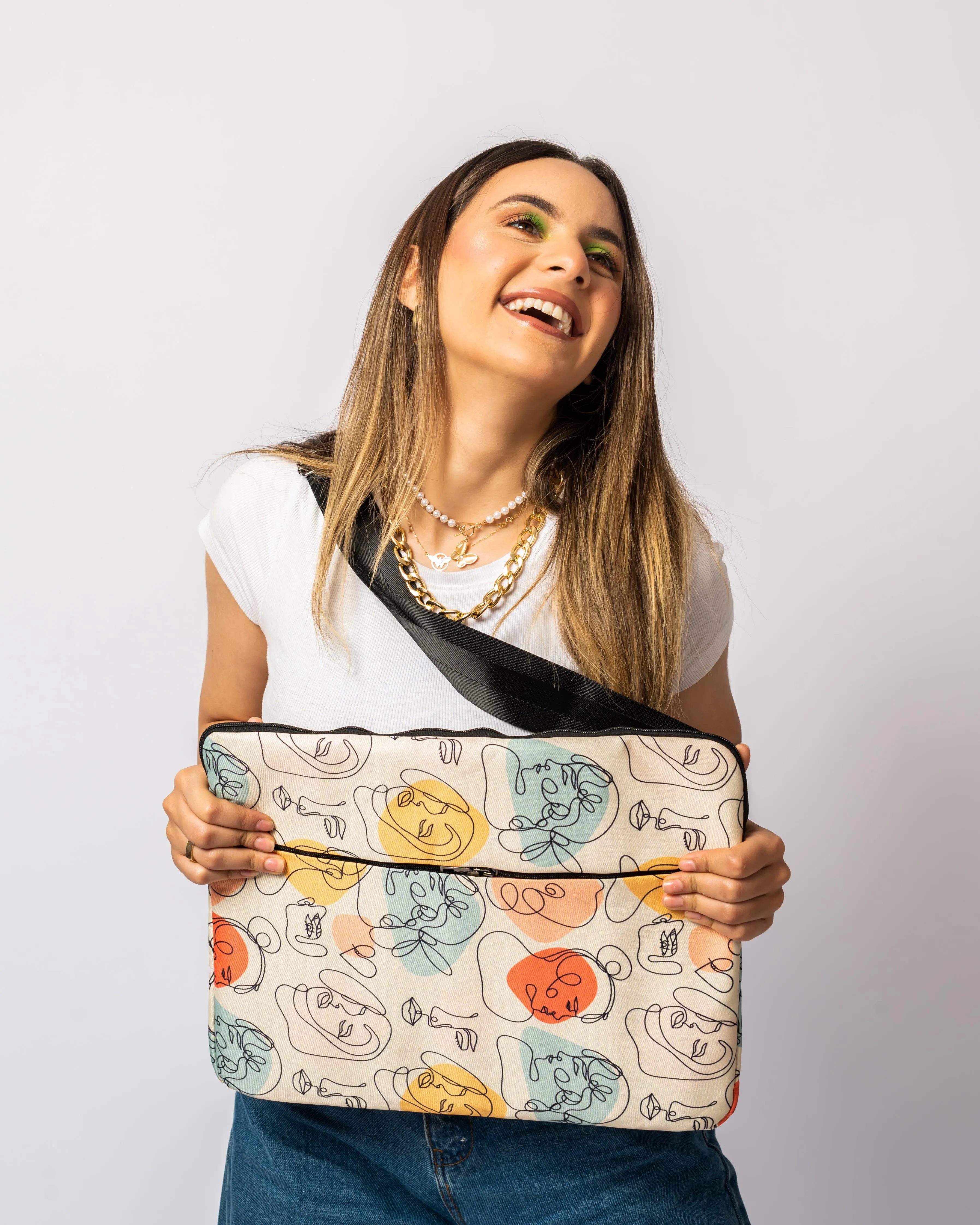 Abstract Faces Laptop Sleeve