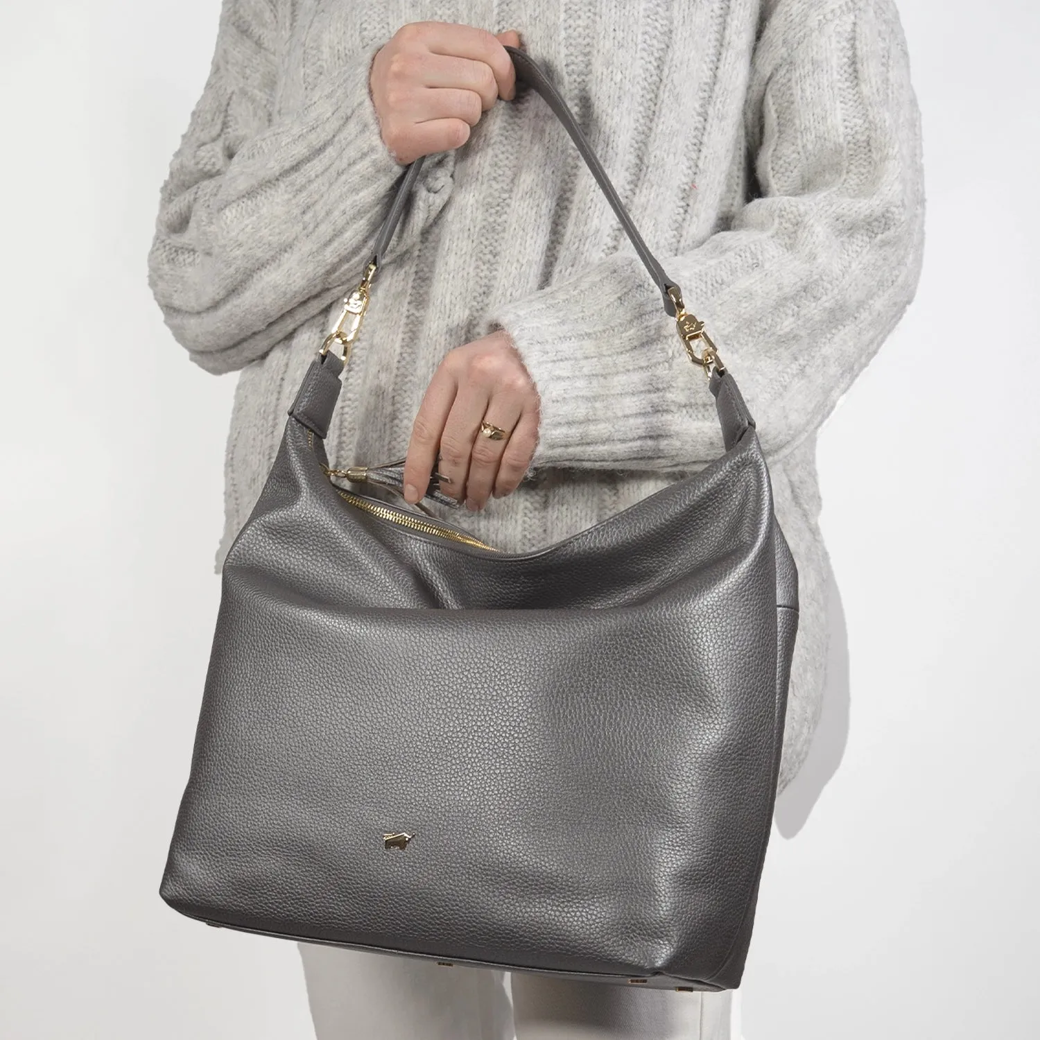 ALESSIA Hobo Bag dark grey