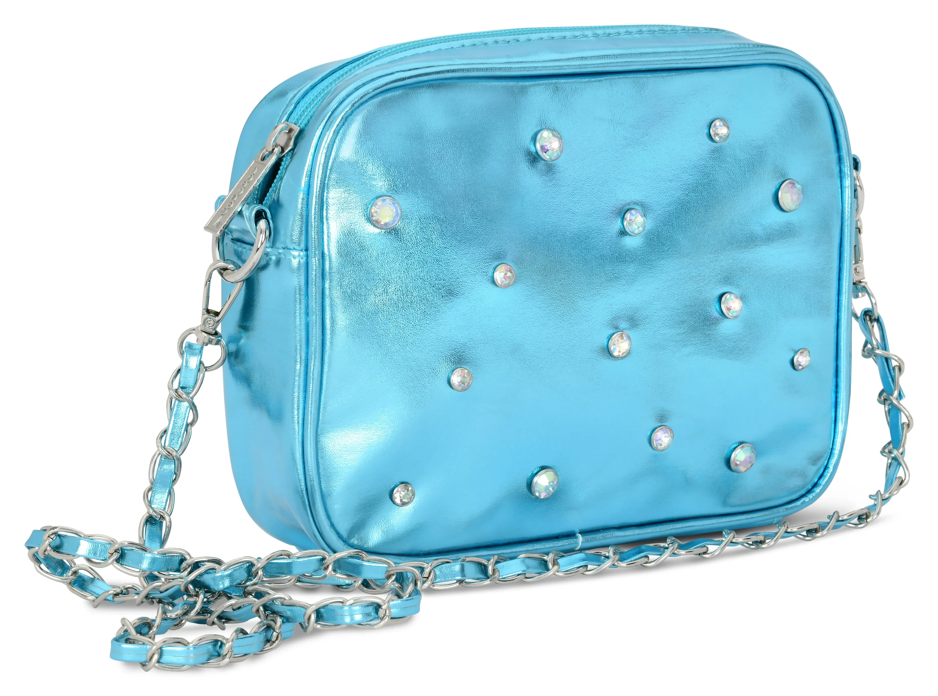 Blue Candy Gem Crossbody