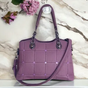 bobby Calfskin Satchel violet