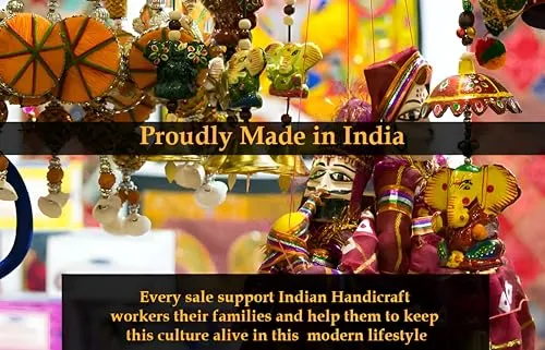 BRAND - E FASHION Handcrafted Showpiece Paper Mache Camel Set| Handmade Home Decoration and Gift Set| Rajasthani tradional Handicraft Decorative Idols|| (Blue)