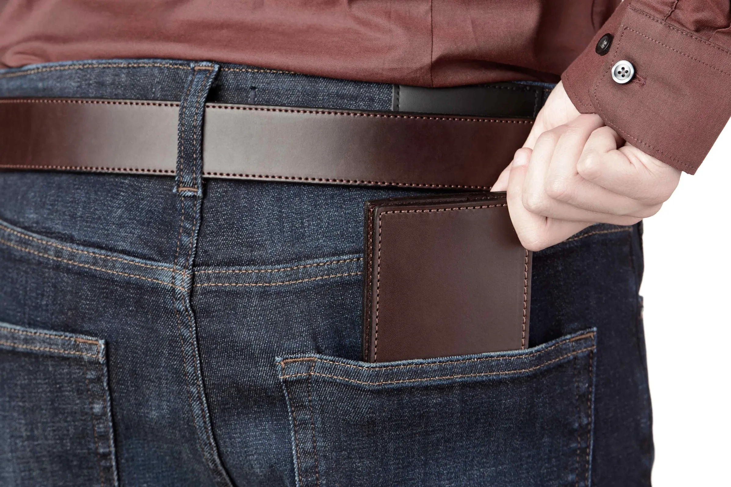 Brown Premium Leather Bifold Wallet With 6 Card Slot