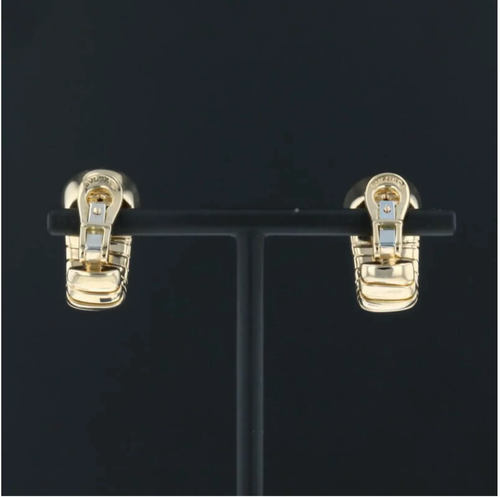 Bulgari Tubogas Citrine 18 Karat Yellow Gold Earrings