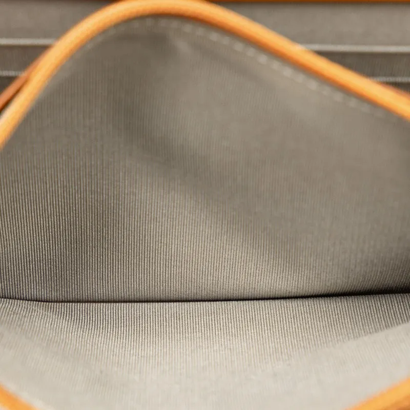 Chanel Coco Chain Wallet Shoulder Bag Orange Silver Caviar S  CHANEL