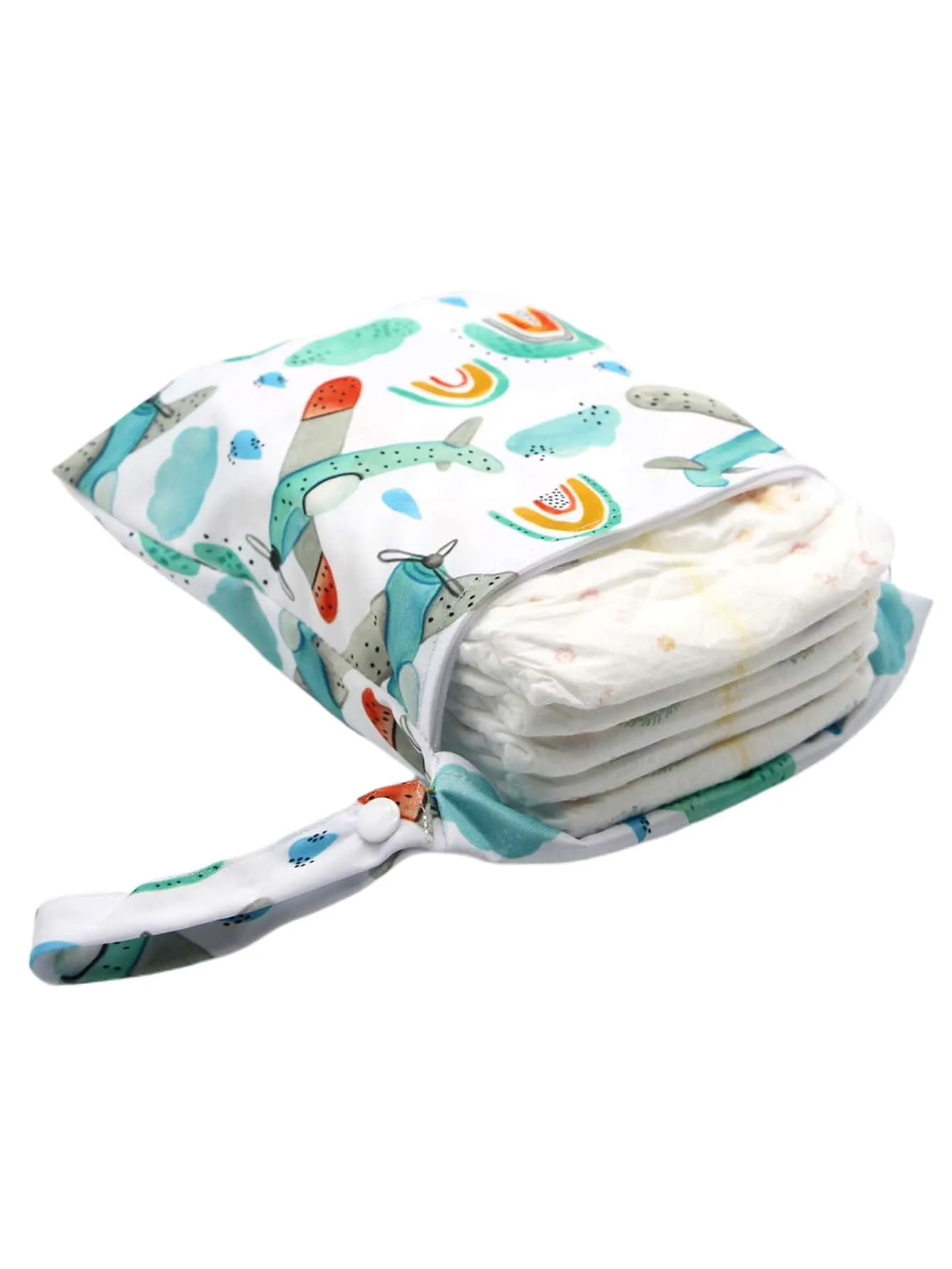 Chevron Pattern Diaper Storage Bag