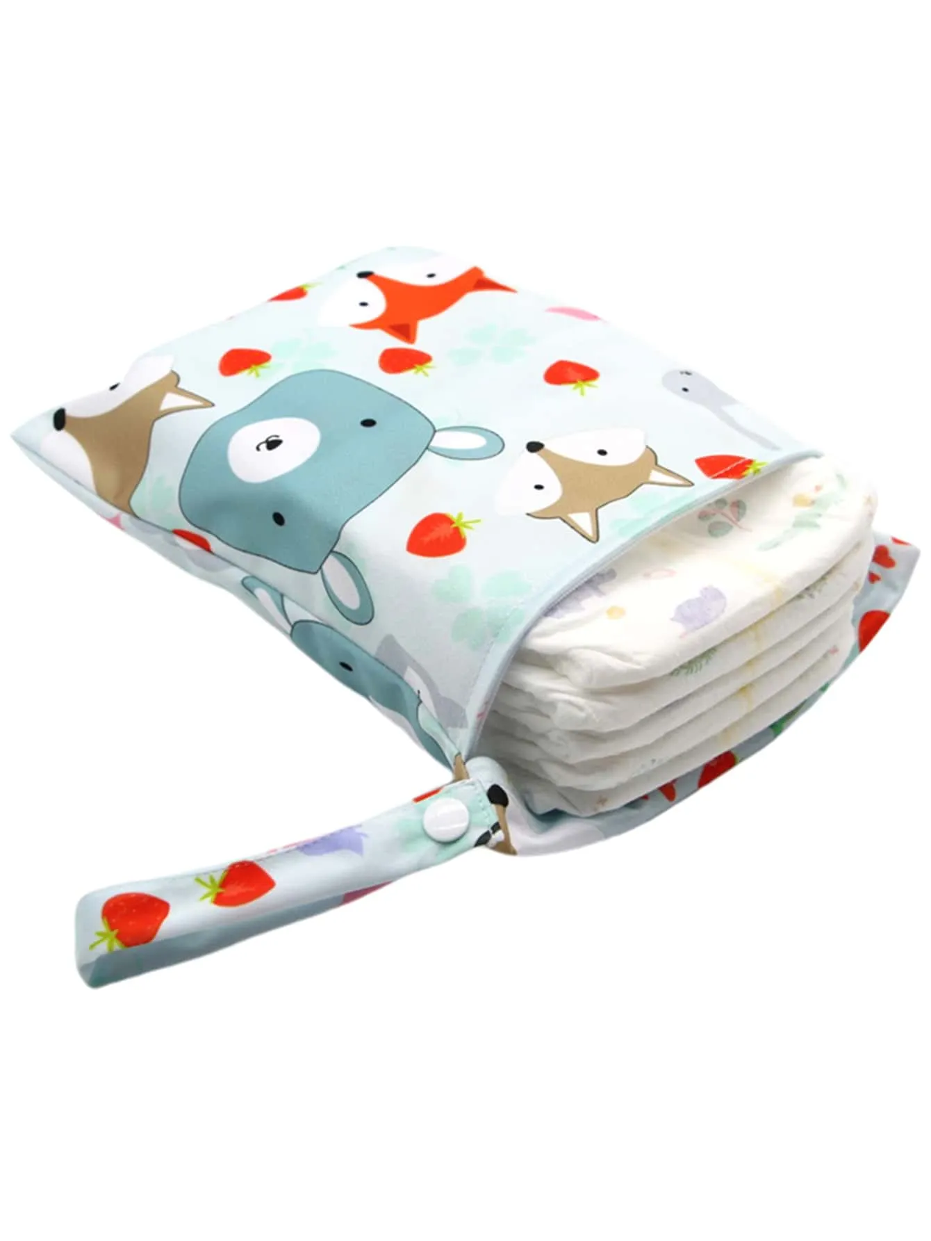 Chevron Pattern Diaper Storage Bag