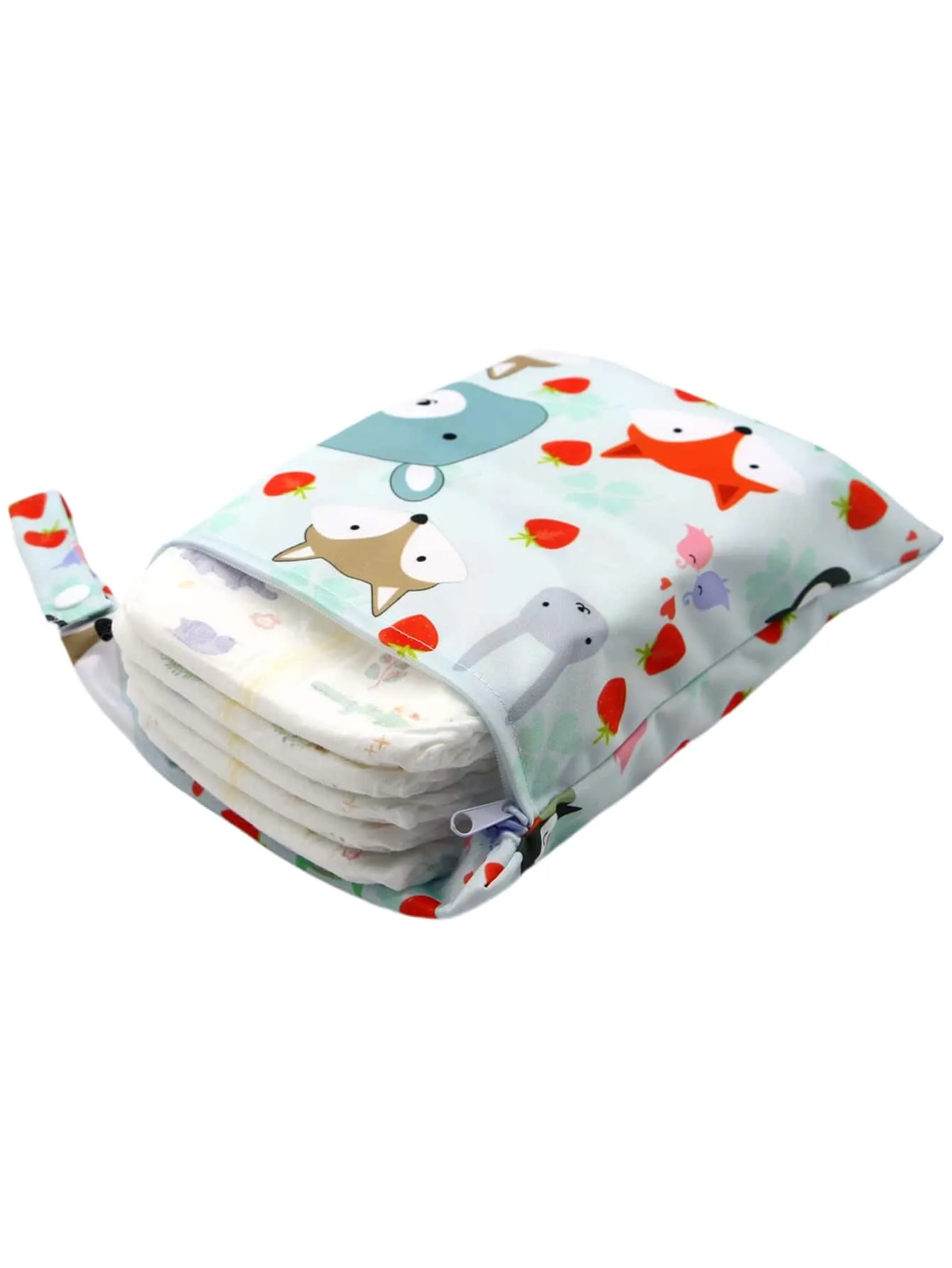 Chevron Pattern Diaper Storage Bag