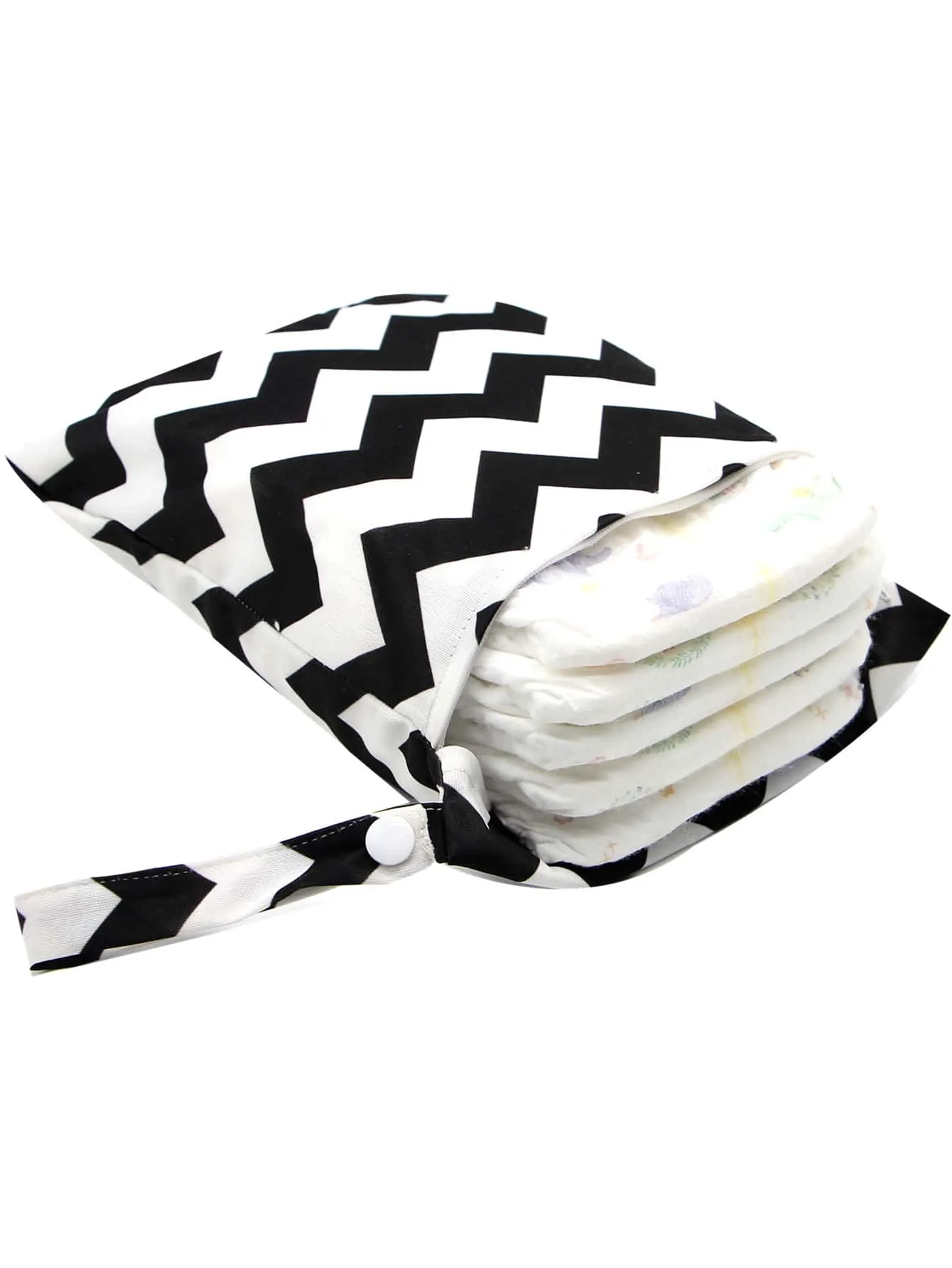 Chevron Pattern Diaper Storage Bag