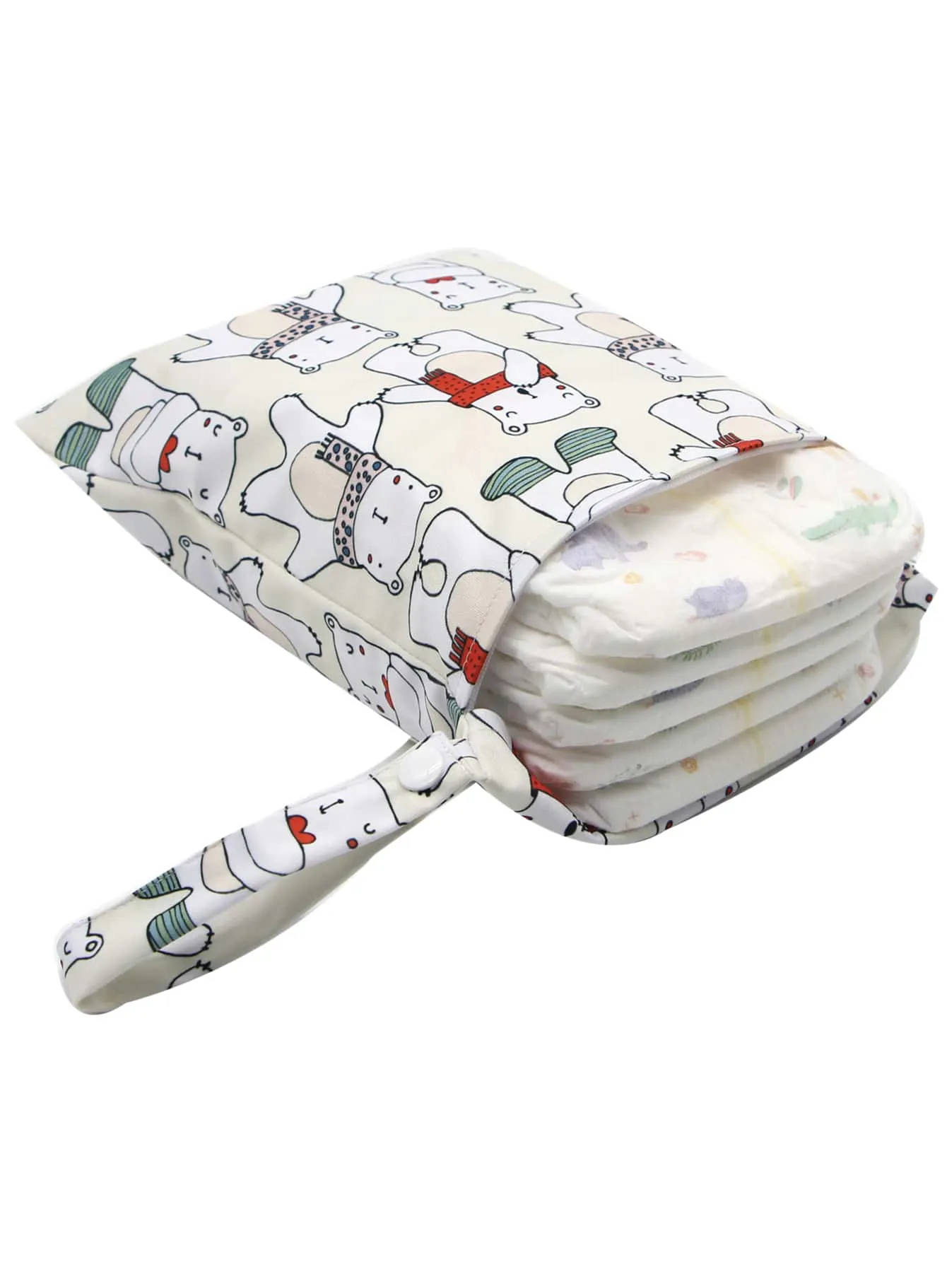 Chevron Pattern Diaper Storage Bag