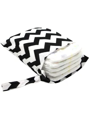Chevron Pattern Diaper Storage Bag