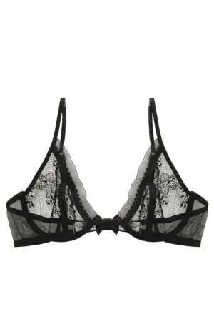 CHRISTIES DELICES Black Lace Underwired Bra