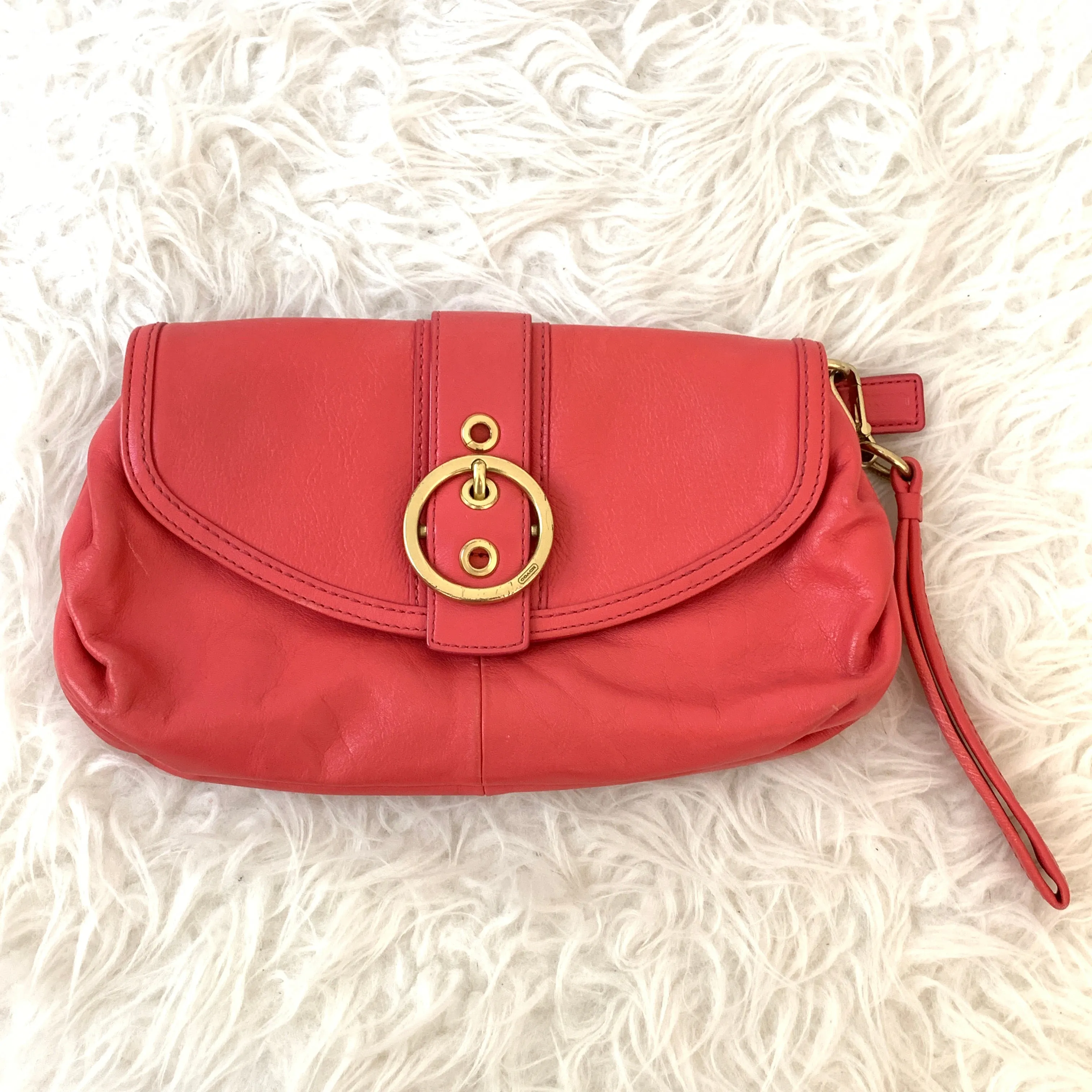 Coach Coral Wristlet