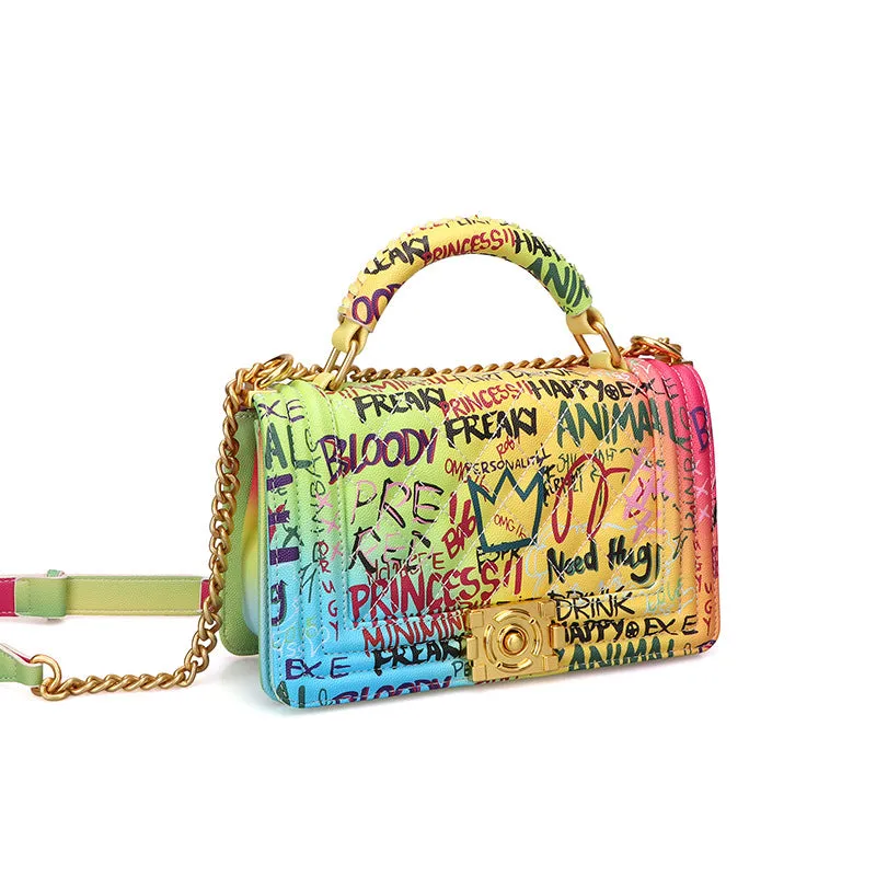 Colorful Graffiti Handbag