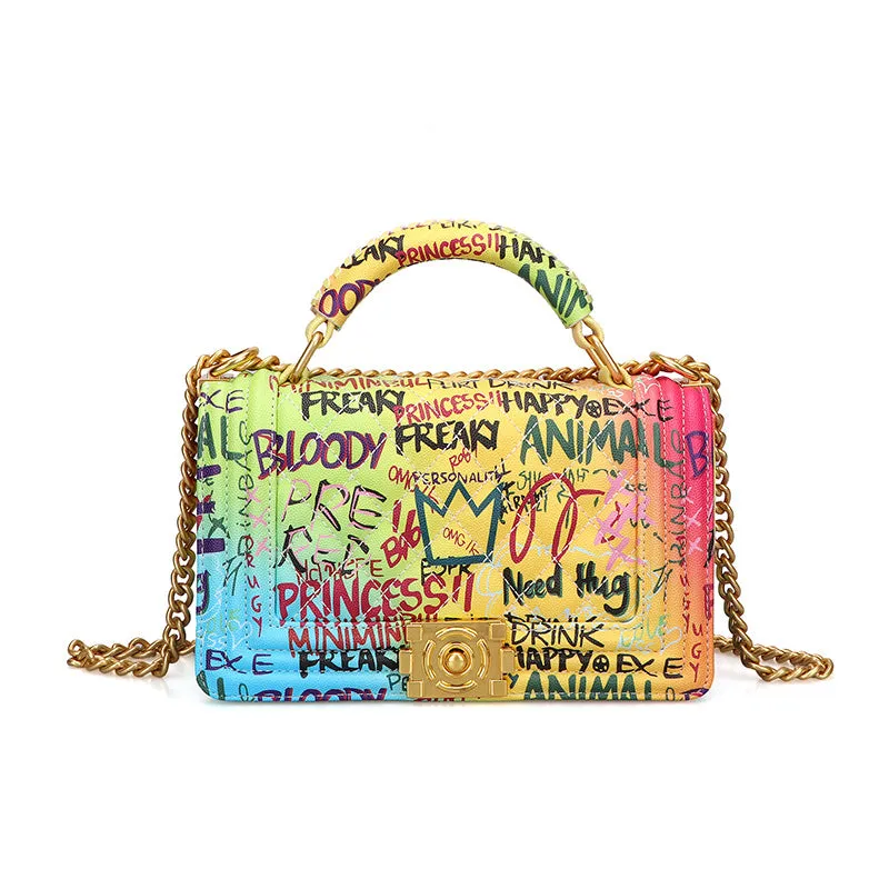 Colorful Graffiti Handbag