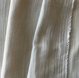 Cosmic Latte Crinkled Cotton Gauze