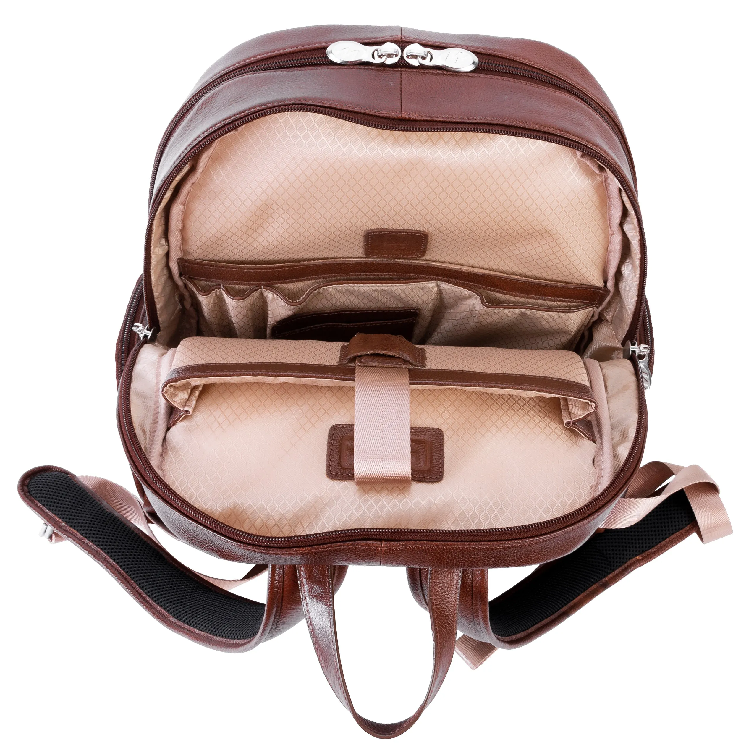 CUMBERLAND | 15” Leather Dual-Compartment Laptop Backpack