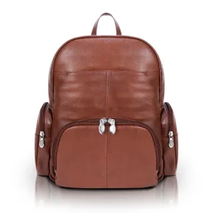 CUMBERLAND | 15” Leather Dual-Compartment Laptop Backpack