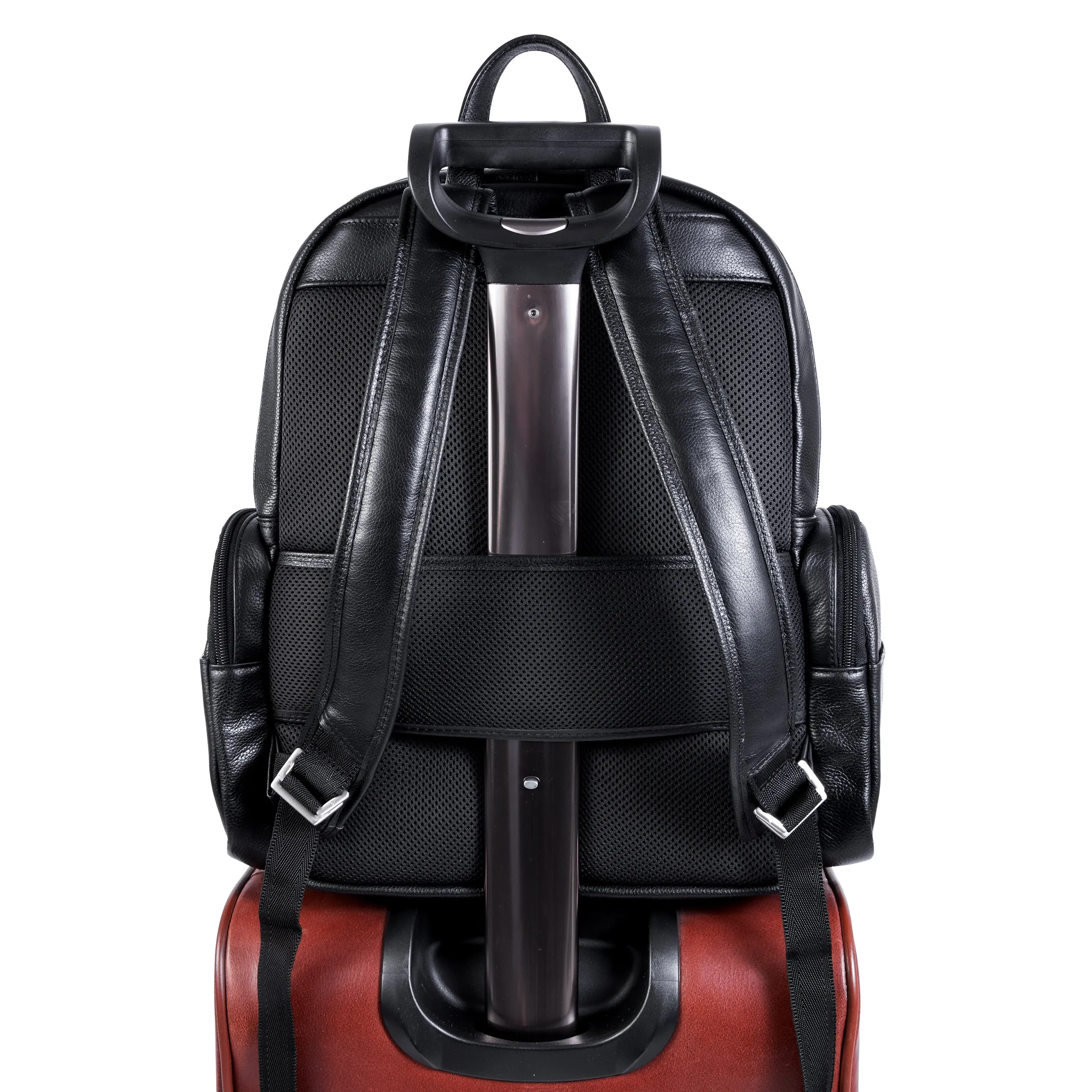 CUMBERLAND | 15” Leather Dual-Compartment Laptop Backpack