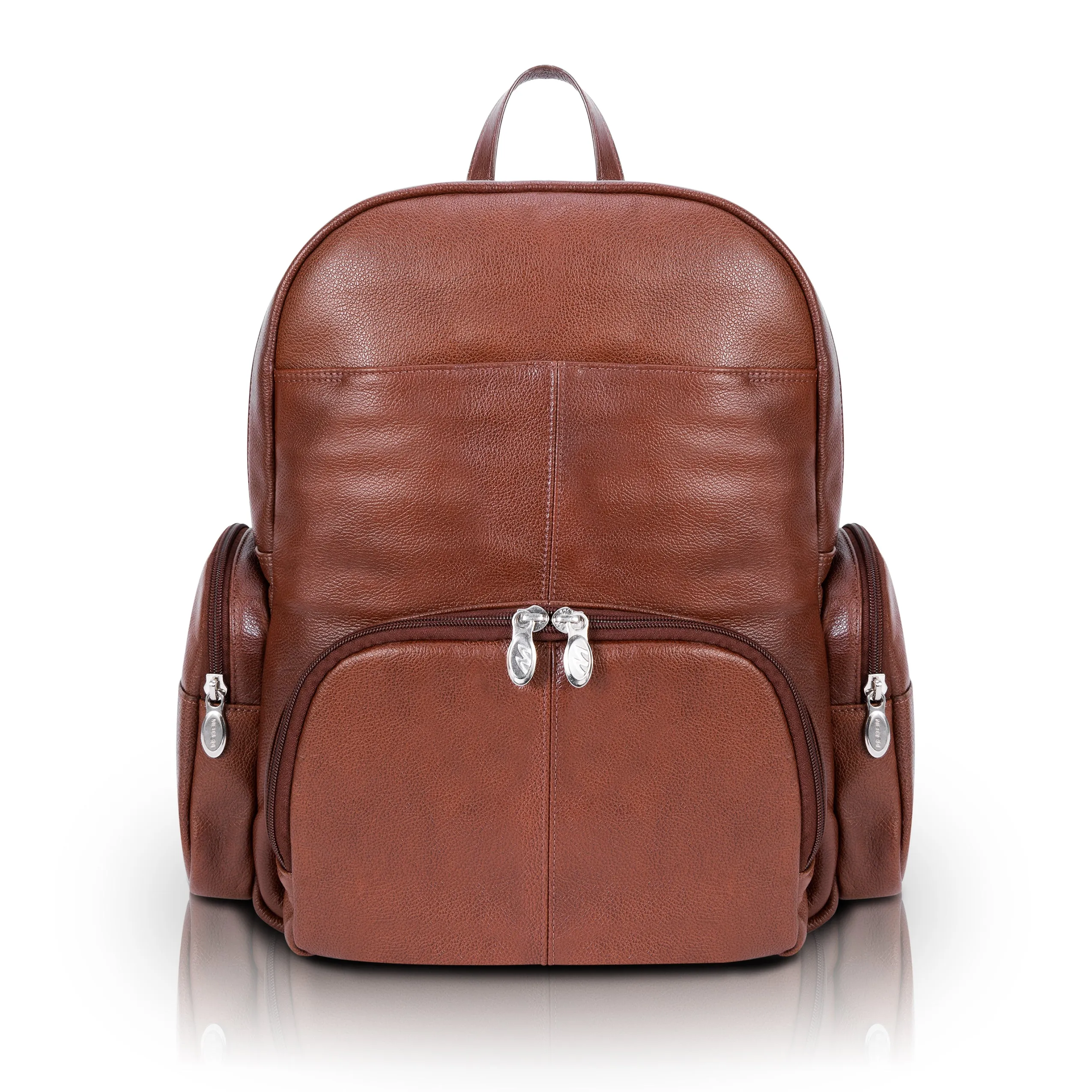 CUMBERLAND | 15” Leather Dual-Compartment Laptop Backpack