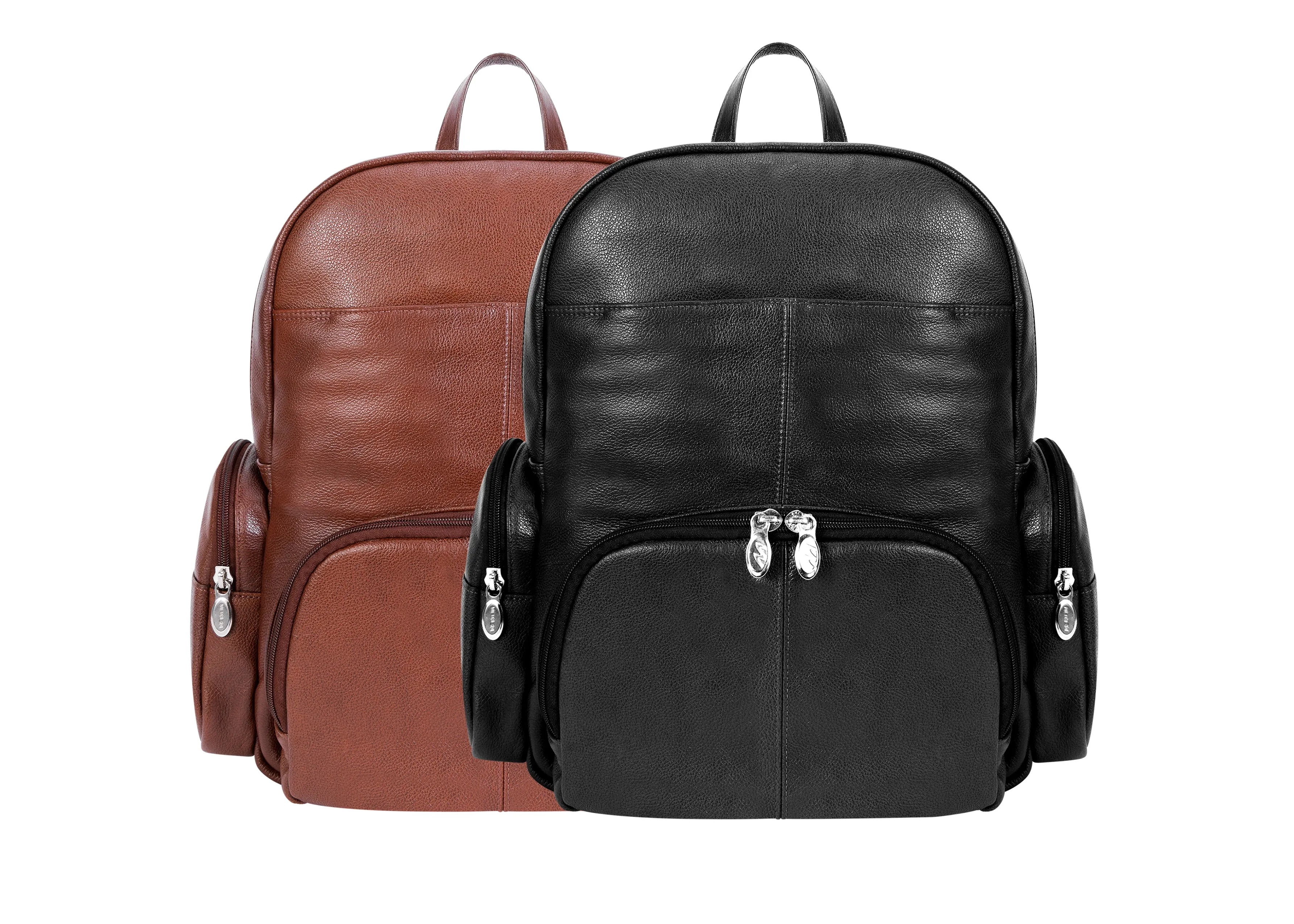 CUMBERLAND | 15” Leather Dual-Compartment Laptop Backpack